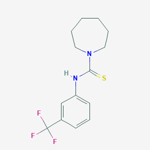 molecular formula C14H17F3N2S B5843197 N-[3-(trifluoromethyl)phenyl]-1-azepanecarbothioamide 