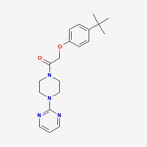 molecular formula C20H26N4O2 B5843208 2-{4-[(4-tert-butylphenoxy)acetyl]-1-piperazinyl}pyrimidine 
