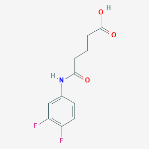 5-[(3,4-difluorophenyl)amino]-5-oxopentanoic acid