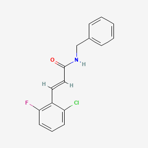 molecular formula C16H13ClFNO B5843218 N-benzyl-3-(2-chloro-6-fluorophenyl)acrylamide 