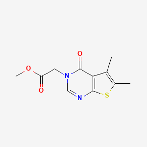 methyl (5,6-dimethyl-4-oxothieno[2,3-d]pyrimidin-3(4H)-yl)acetate