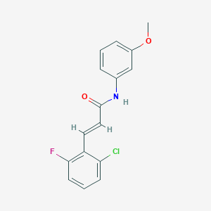 molecular formula C16H13ClFNO2 B5843280 3-(2-chloro-6-fluorophenyl)-N-(3-methoxyphenyl)acrylamide 