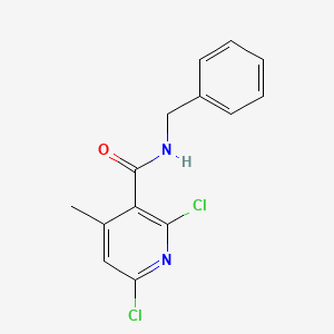 molecular formula C14H12Cl2N2O B5843301 N-benzyl-2,6-dichloro-4-methylnicotinamide 