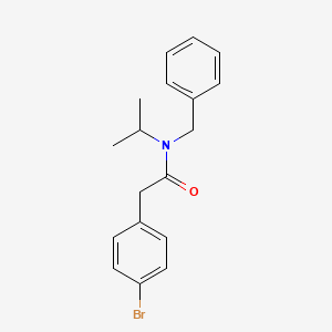 molecular formula C18H20BrNO B5843319 N-benzyl-2-(4-bromophenyl)-N-isopropylacetamide 