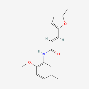 molecular formula C16H17NO3 B5843326 N-(2-methoxy-5-methylphenyl)-3-(5-methyl-2-furyl)acrylamide 