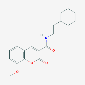 N-[2-(1-cyclohexen-1-yl)ethyl]-8-methoxy-2-oxo-2H-chromene-3-carboxamide