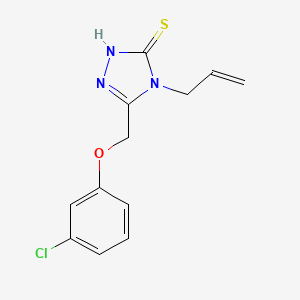 molecular formula C12H12ClN3OS B5843374 4-allyl-5-[(3-chlorophenoxy)methyl]-4H-1,2,4-triazole-3-thiol 
