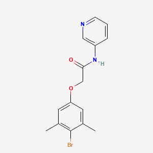 molecular formula C15H15BrN2O2 B5843387 2-(4-bromo-3,5-dimethylphenoxy)-N-3-pyridinylacetamide 