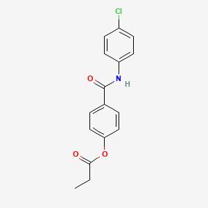 4-{[(4-chlorophenyl)amino]carbonyl}phenyl propionate