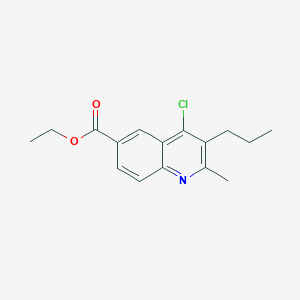 molecular formula C16H18ClNO2 B5843419 ethyl 4-chloro-2-methyl-3-propyl-6-quinolinecarboxylate CAS No. 5685-70-1