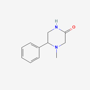 molecular formula C11H14N2O B584342 4-Methyl-5-phenylpiperazin-2-one CAS No. 153787-48-5