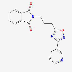 2-{3-[3-(3-pyridinyl)-1,2,4-oxadiazol-5-yl]propyl}-1H-isoindole-1,3(2H)-dione