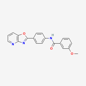 3-methoxy-N-(4-[1,3]oxazolo[4,5-b]pyridin-2-ylphenyl)benzamide