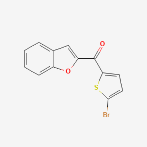 molecular formula C13H7BrO2S B5843460 1-benzofuran-2-yl(5-bromo-2-thienyl)methanone 
