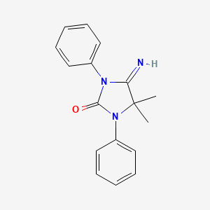 molecular formula C17H17N3O B5843461 5-imino-4,4-dimethyl-1,3-diphenyl-2-imidazolidinone CAS No. 175884-38-5