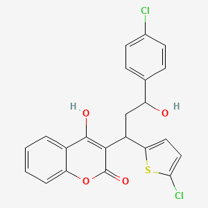 molecular formula C22H16Cl2O4S B584347 Tioclomarol CAS No. 22619-35-8