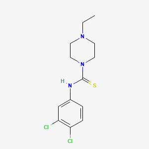 molecular formula C13H17Cl2N3S B5843474 N-(3,4-dichlorophenyl)-4-ethyl-1-piperazinecarbothioamide 