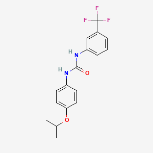 molecular formula C17H17F3N2O2 B5843489 N-(4-isopropoxyphenyl)-N'-[3-(trifluoromethyl)phenyl]urea 