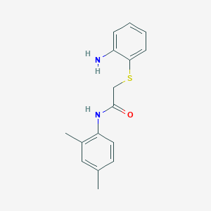 molecular formula C16H18N2OS B5843508 2-[(2-aminophenyl)thio]-N-(2,4-dimethylphenyl)acetamide 