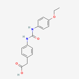 molecular formula C17H18N2O4 B5843510 [4-({[(4-ethoxyphenyl)amino]carbonyl}amino)phenyl]acetic acid 