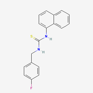 molecular formula C18H15FN2S B5843517 N-(4-fluorobenzyl)-N'-1-naphthylthiourea 