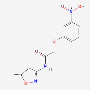 molecular formula C12H11N3O5 B5843524 N-(5-methyl-3-isoxazolyl)-2-(3-nitrophenoxy)acetamide 