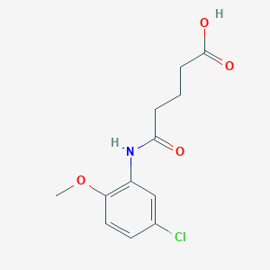 molecular formula C12H14ClNO4 B5843525 5-[(5-chloro-2-methoxyphenyl)amino]-5-oxopentanoic acid 