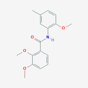 molecular formula C17H19NO4 B5843536 2,3-dimethoxy-N-(2-methoxy-5-methylphenyl)benzamide 