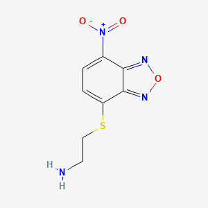 molecular formula C8H8N4O3S B584354 2-[(7-Nitro-2,1,3-benzoxadiazol-4-yl)thio]ethanamine CAS No. 139915-43-8