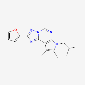 molecular formula C17H19N5O B5843572 2-(2-furyl)-7-isobutyl-8,9-dimethyl-7H-pyrrolo[3,2-e][1,2,4]triazolo[1,5-c]pyrimidine 