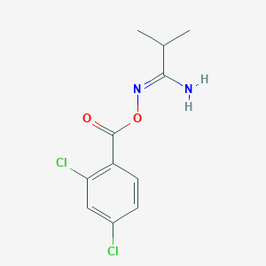 molecular formula C11H12Cl2N2O2 B5843599 N'-[(2,4-dichlorobenzoyl)oxy]-2-methylpropanimidamide 