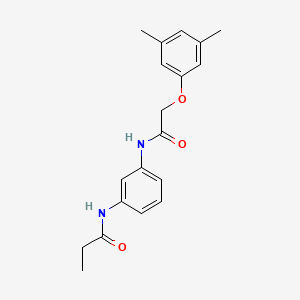 molecular formula C19H22N2O3 B5843624 N-(3-{[2-(3,5-dimethylphenoxy)acetyl]amino}phenyl)propanamide 