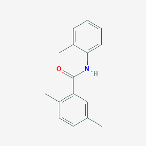 molecular formula C16H17NO B5843629 2,5-dimethyl-N-(2-methylphenyl)benzamide 