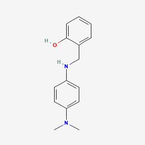 molecular formula C15H18N2O B5843637 2-({[4-(dimethylamino)phenyl]amino}methyl)phenol 