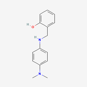 molecular formula C15H18N2O B5843637 2-({[4-(二甲氨基)苯基]氨基}甲基)苯酚 