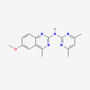 N-(4,6-dimethyl-2-pyrimidinyl)-6-methoxy-4-methyl-2-quinazolinamine