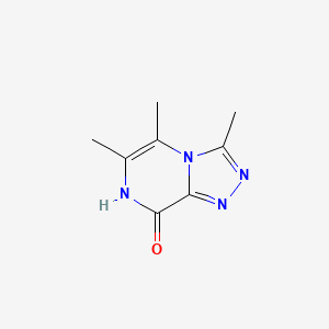 molecular formula C8H10N4O B584368 3,5,6-Trimethyl[1,2,4]triazolo[4,3-A]pyrazin-8(7H)-one CAS No. 140911-18-8
