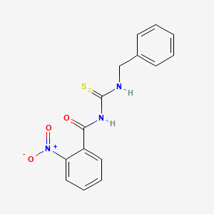 molecular formula C15H13N3O3S B5843684 N-[(benzylamino)carbonothioyl]-2-nitrobenzamide 
