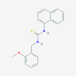 molecular formula C19H18N2OS B5843697 N-(2-methoxybenzyl)-N'-1-naphthylthiourea 