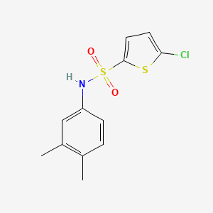 molecular formula C12H12ClNO2S2 B5843715 5-chloro-N-(3,4-dimethylphenyl)-2-thiophenesulfonamide 