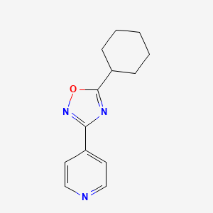 4-(5-cyclohexyl-1,2,4-oxadiazol-3-yl)pyridine