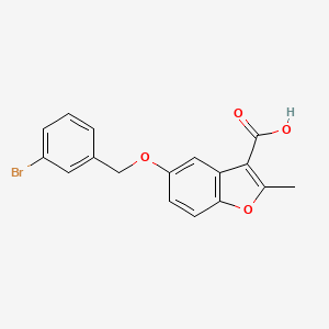 5-[(3-bromobenzyl)oxy]-2-methyl-1-benzofuran-3-carboxylic acid