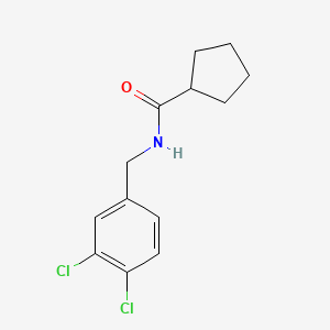 molecular formula C13H15Cl2NO B5843763 N-(3,4-dichlorobenzyl)cyclopentanecarboxamide 