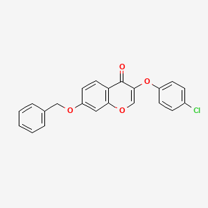 molecular formula C22H15ClO4 B5843784 7-(benzyloxy)-3-(4-chlorophenoxy)-4H-chromen-4-one 