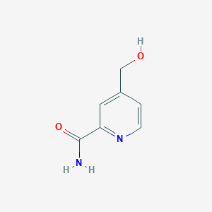 molecular formula C7H8N2O2 B058438 4-(Hydroxymethyl)pyridine-2-carboxamide CAS No. 119646-48-9