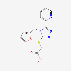 methyl {[4-(2-furylmethyl)-5-(2-pyridinyl)-4H-1,2,4-triazol-3-yl]thio}acetate