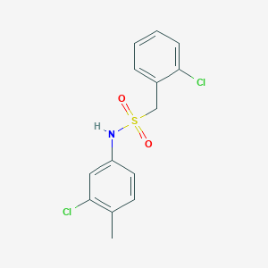 N-(3-chloro-4-methylphenyl)-1-(2-chlorophenyl)methanesulfonamide