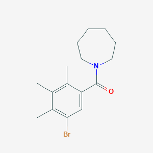 molecular formula C16H22BrNO B5843819 1-(5-bromo-2,3,4-trimethylbenzoyl)azepane 