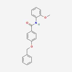 molecular formula C21H19NO3 B5843828 4-(benzyloxy)-N-(2-methoxyphenyl)benzamide 