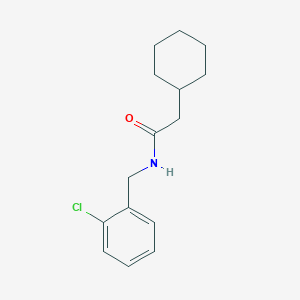 molecular formula C15H20ClNO B5843849 N-(2-chlorobenzyl)-2-cyclohexylacetamide 